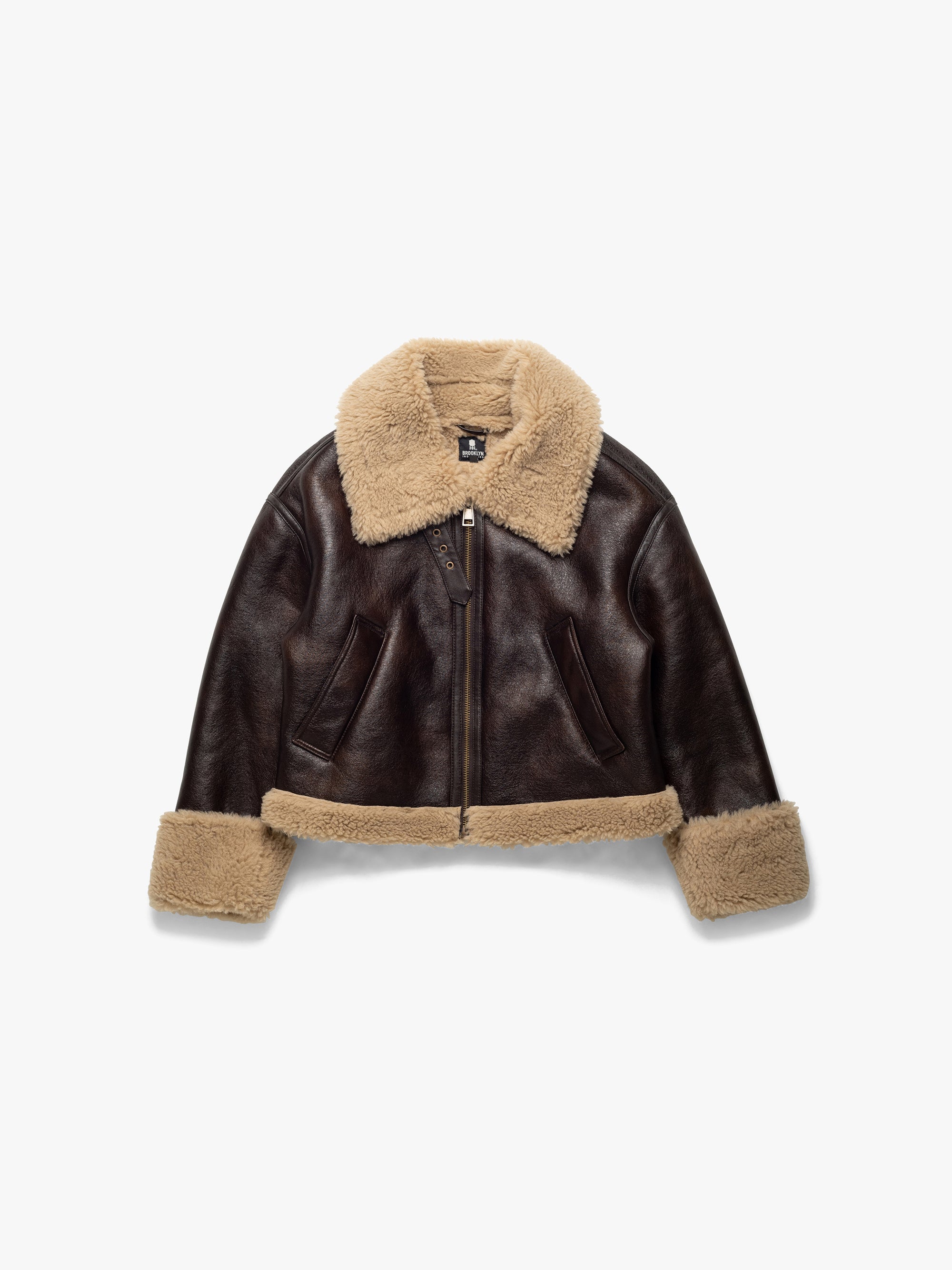 Women's Furry Coat In Toffee - BROOKLYN INDUSTRIES