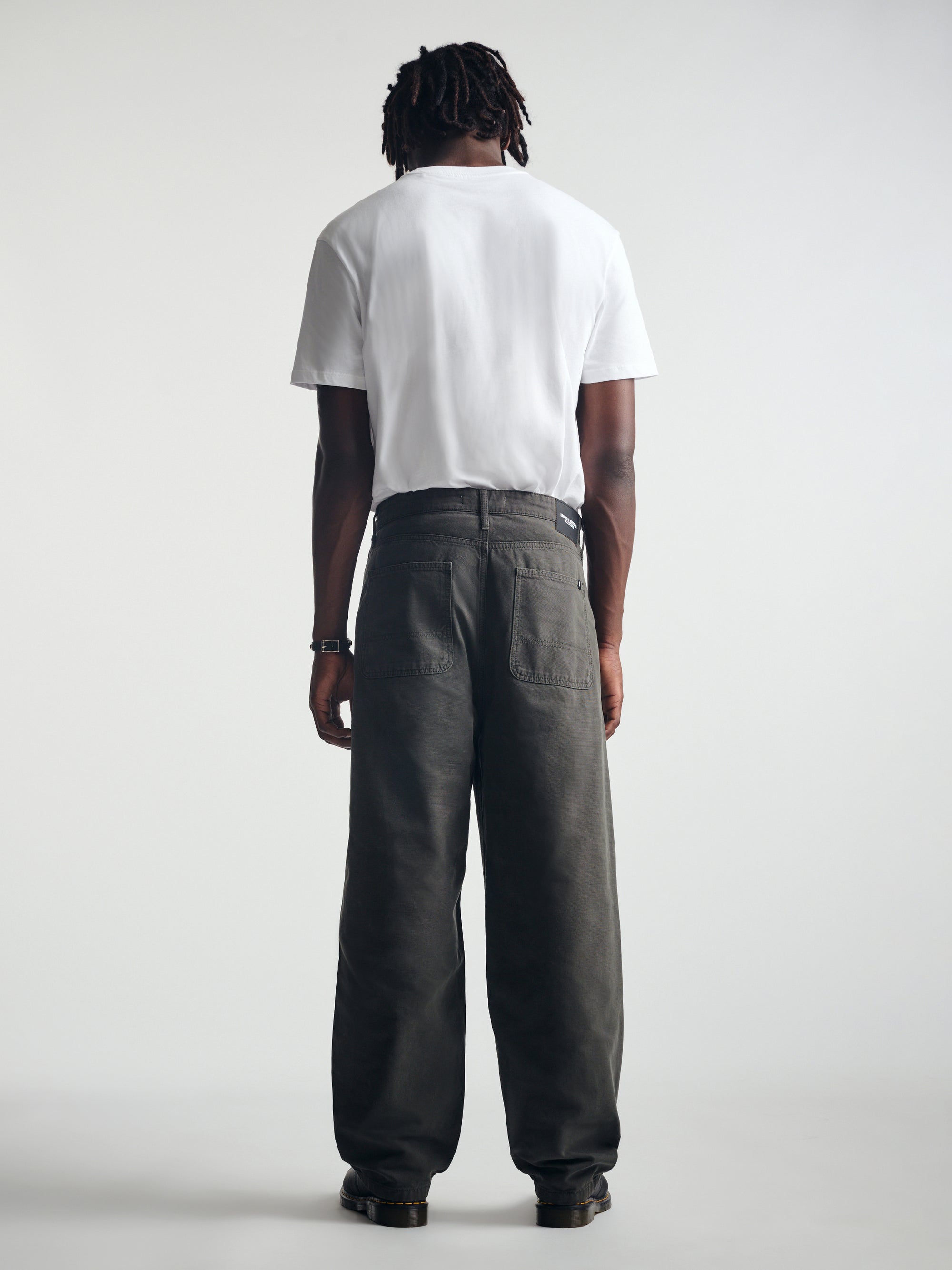 Men's Baggy Pants in British Khaki Canvas - BROOKLYN INDUSTRIES