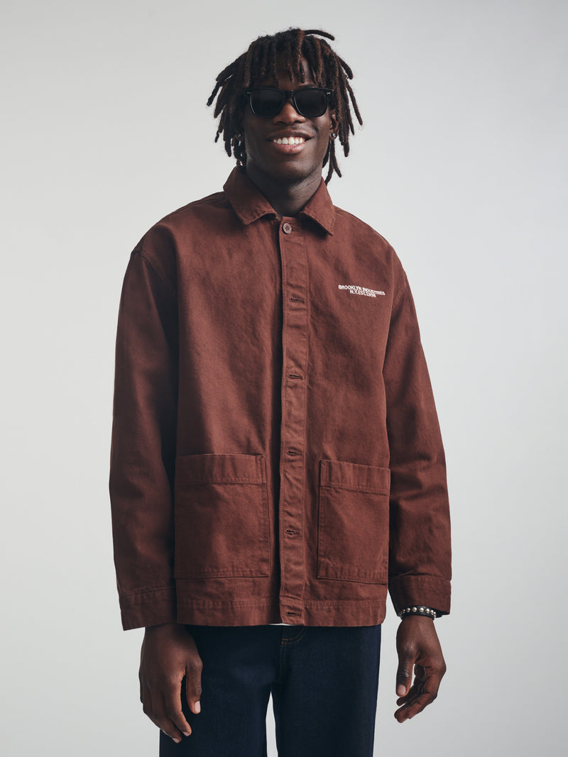 Men's Shacket In Potting Soil - BROOKLYN INDUSTRIES
