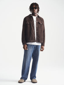 Men's Corduroy Overshirt in After Dark