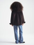 Women's Long Sleeve Corduroy Shirt in Espresso