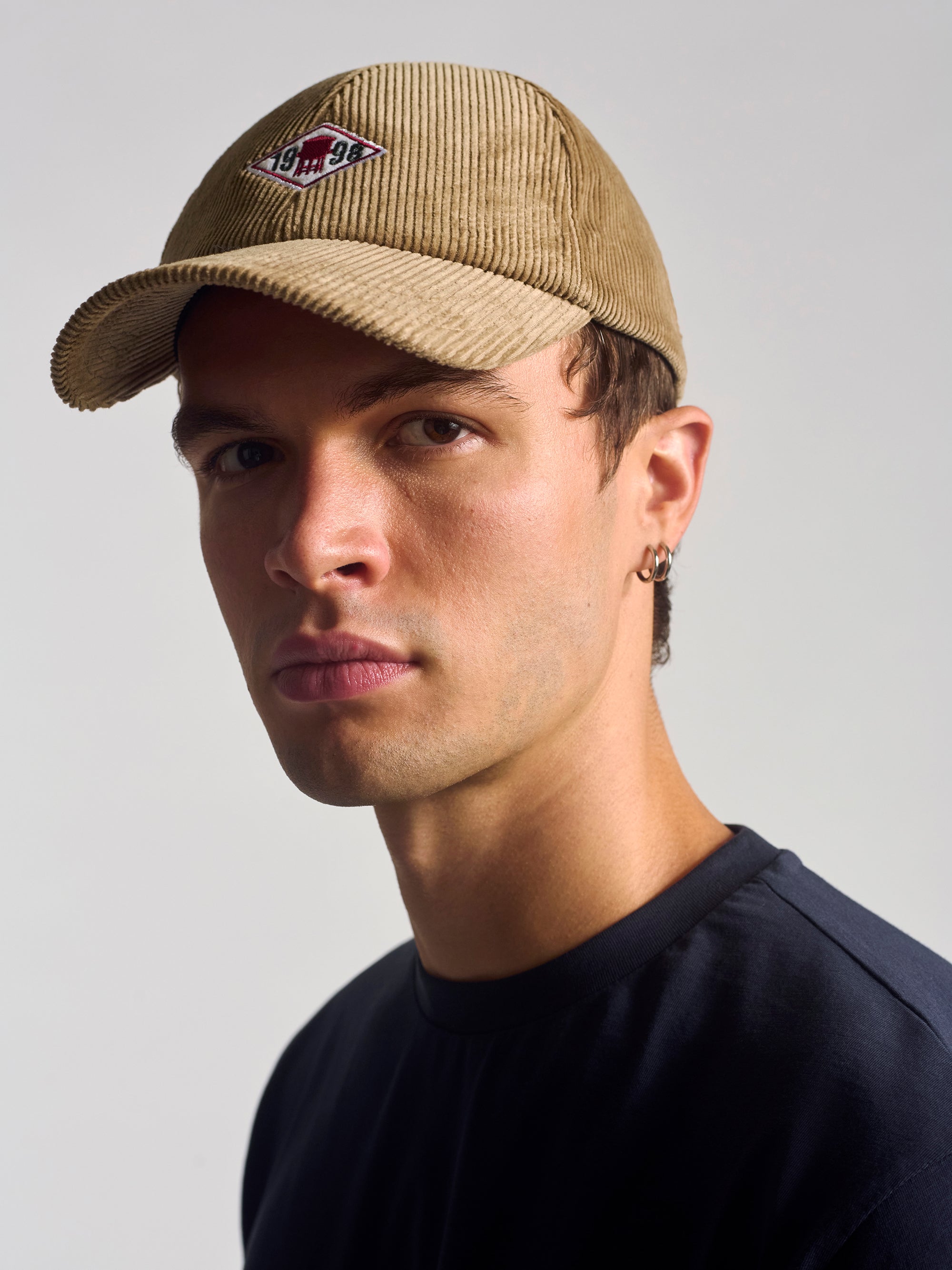 Cord Cap in Beige - BROOKLYN INDUSTRIES