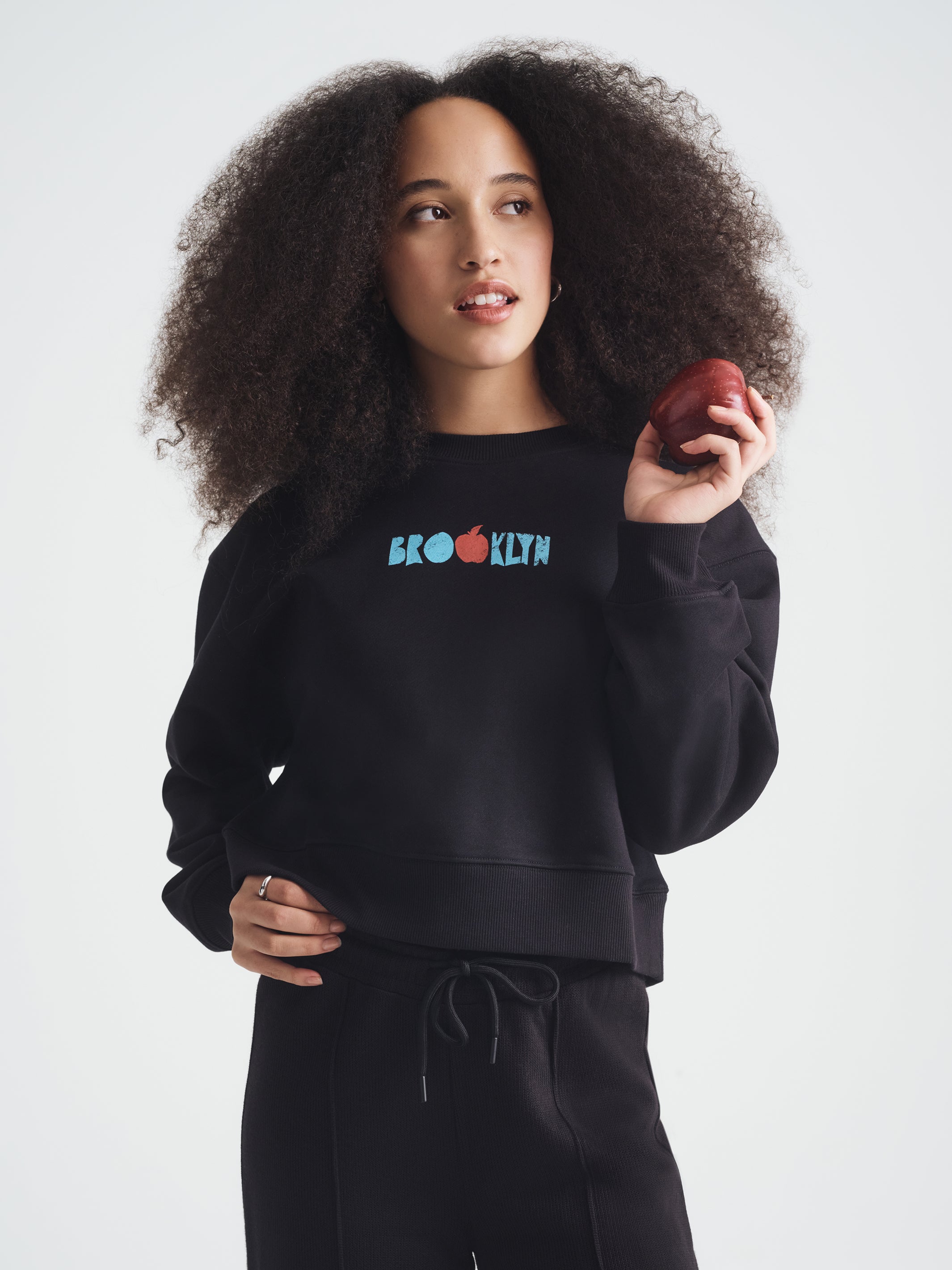 Women's Brooklyn Graphic Sweatshirt in Black - BROOKLYN INDUSTRIES