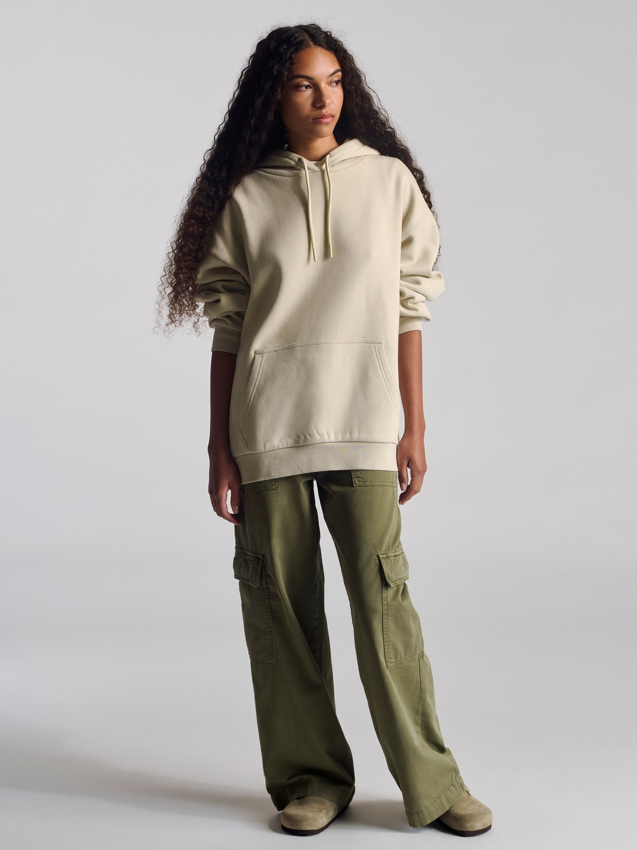 Women's Montrose Hooded Sweatshirt In Pavement - BROOKLYN INDUSTRIES