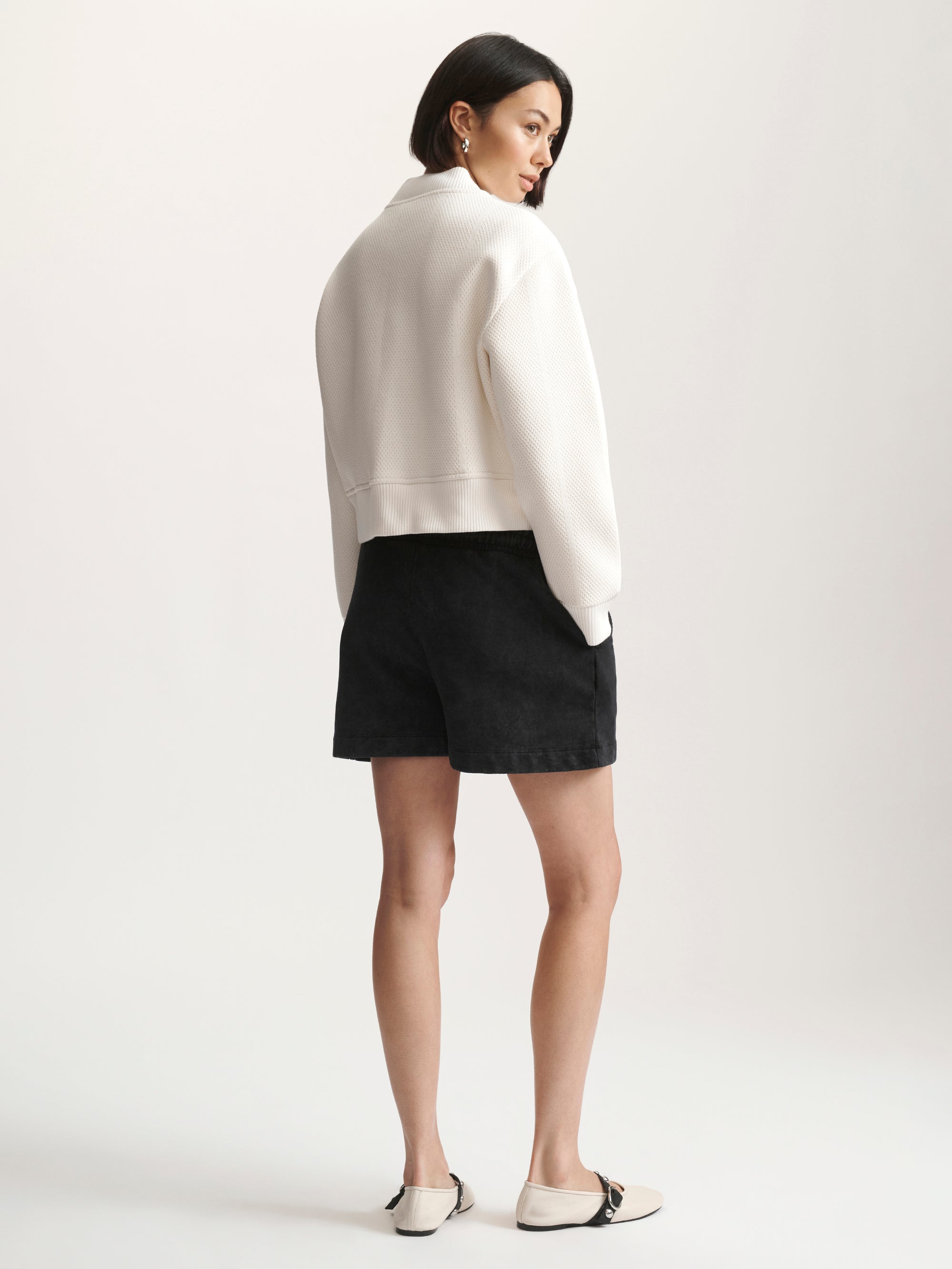 Women's Brooklyn Bomber Jacket In Antique White - BROOKLYN INDUSTRIES