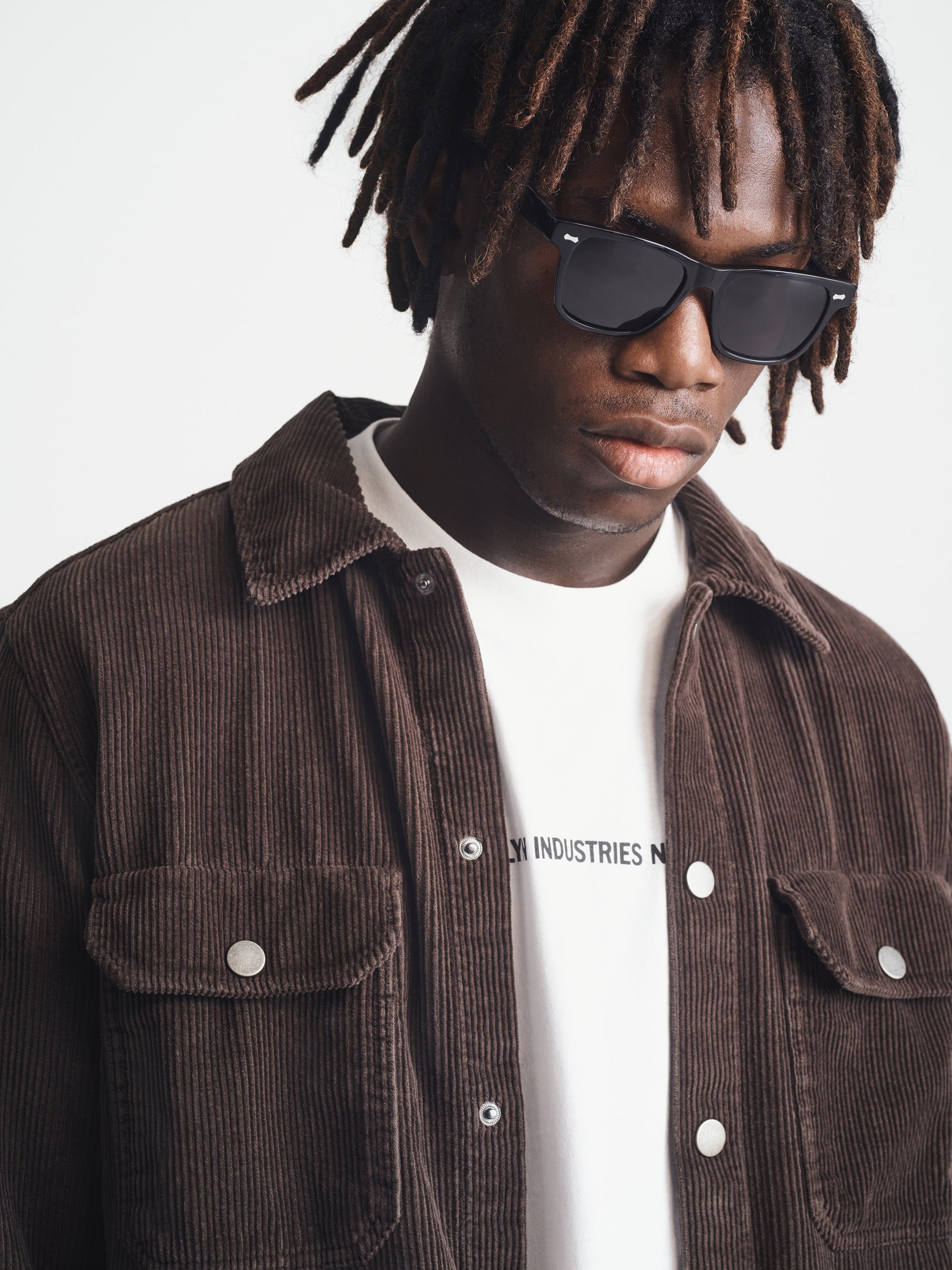 Men's Corduroy Overshirt in After Dark