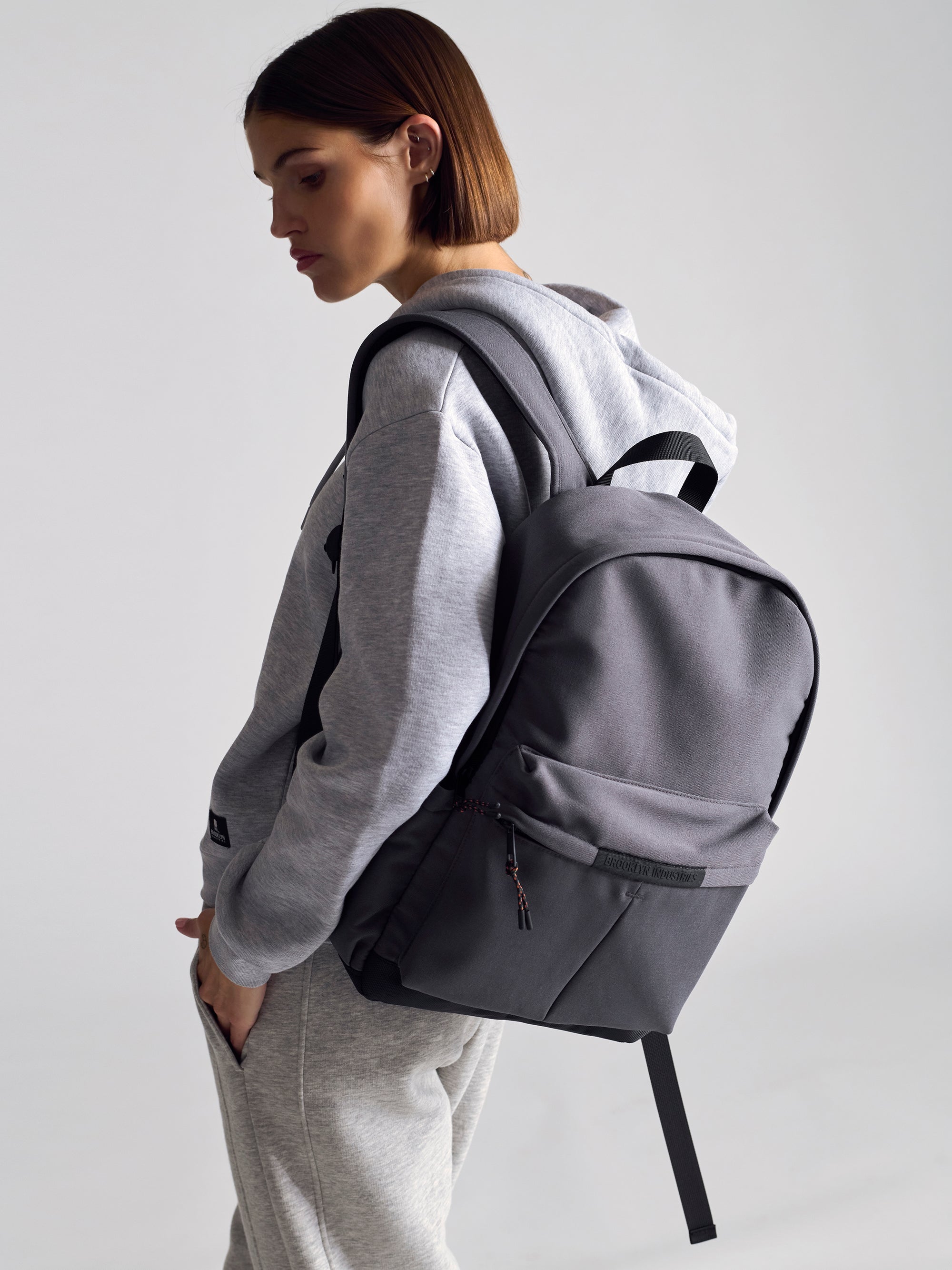 Backpack in Dark Grey - BROOKLYN INDUSTRIES