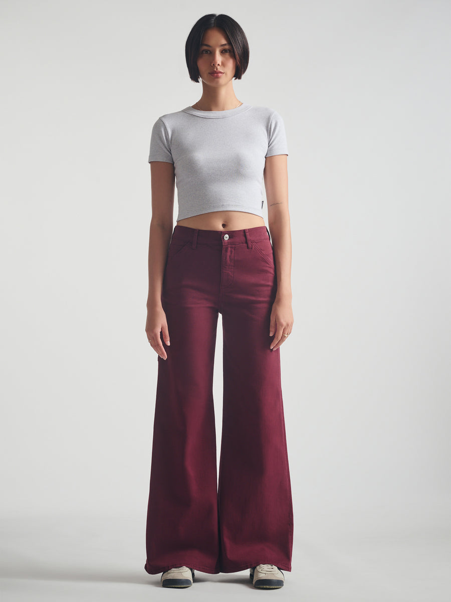 Women's Carpenter Jeans in Windsor Wine Colored Denim - BROOKLYN INDUSTRIES