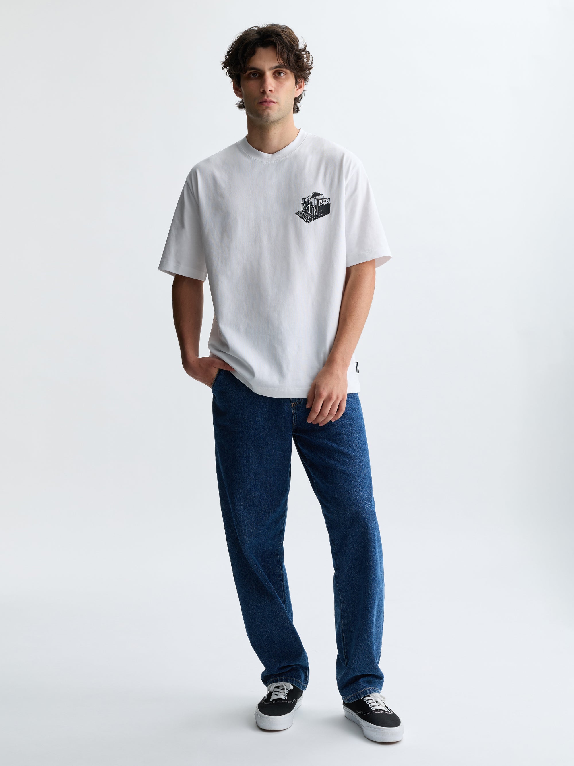 Men's Williamsburg Carpenter Jeans in Dark Blue Denim - BROOKLYN INDUSTRIES
