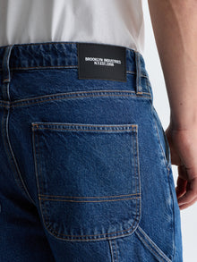 Men's Williamsburg Carpenter Jeans in Dark Blue Denim - BROOKLYN INDUSTRIES