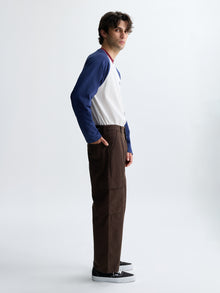 Men's Graham Cargo Pants in Brown Stone Canvas - BROOKLYN INDUSTRIES
