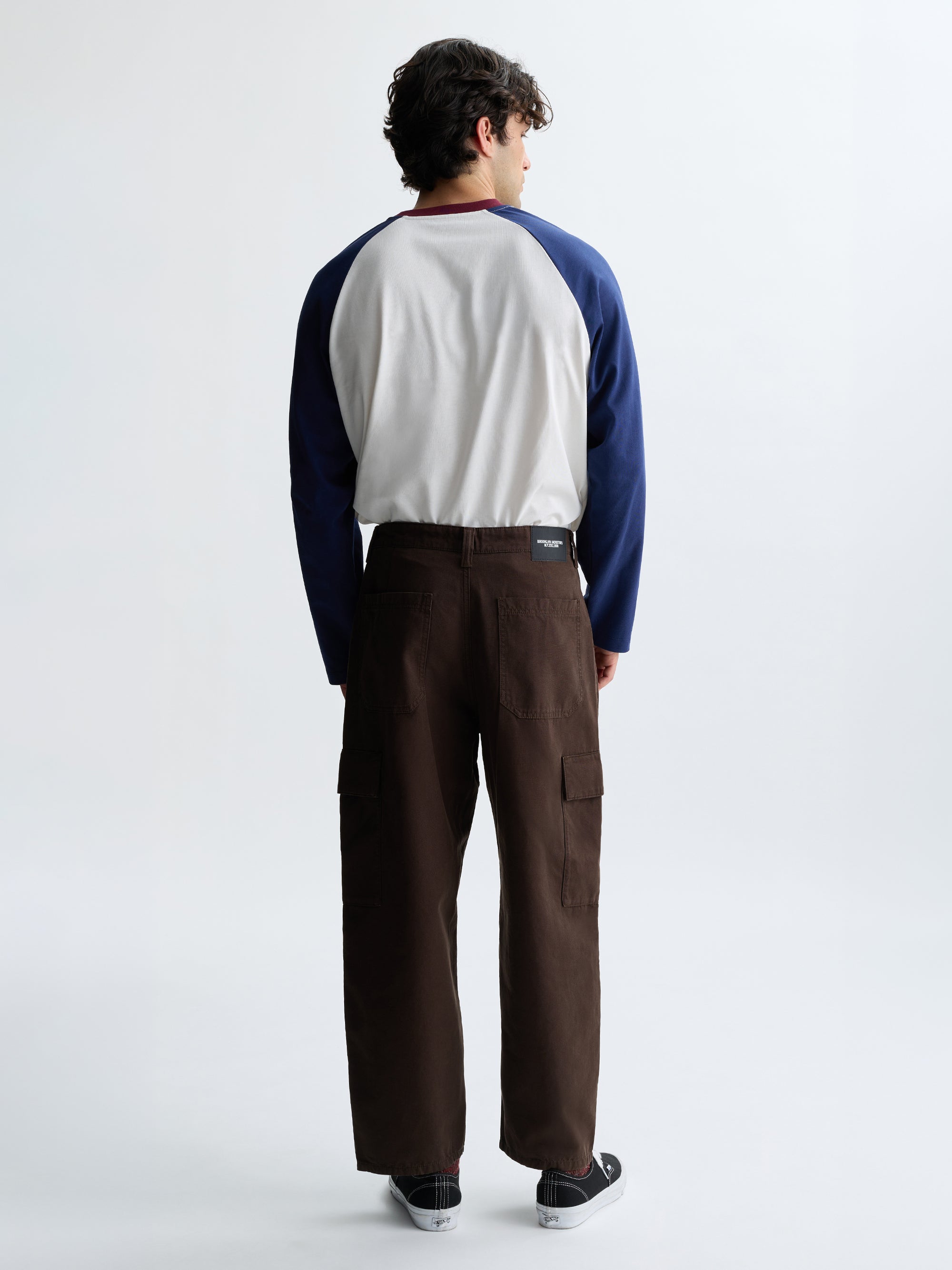 Men's Graham Cargo Pants in Brown Stone Canvas - BROOKLYN INDUSTRIES
