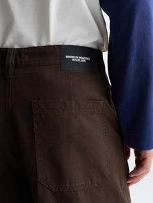Men's Graham Cargo Pants in Brown Stone Canvas - BROOKLYN INDUSTRIES