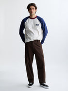 Men's Graham Cargo Pants in Brown Stone Canvas - BROOKLYN INDUSTRIES