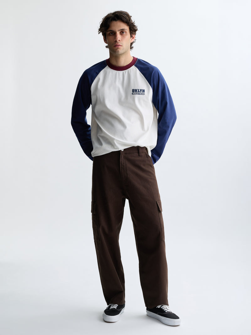 Men's Graham Cargo Pants in Brown Stone Canvas - BROOKLYN INDUSTRIES