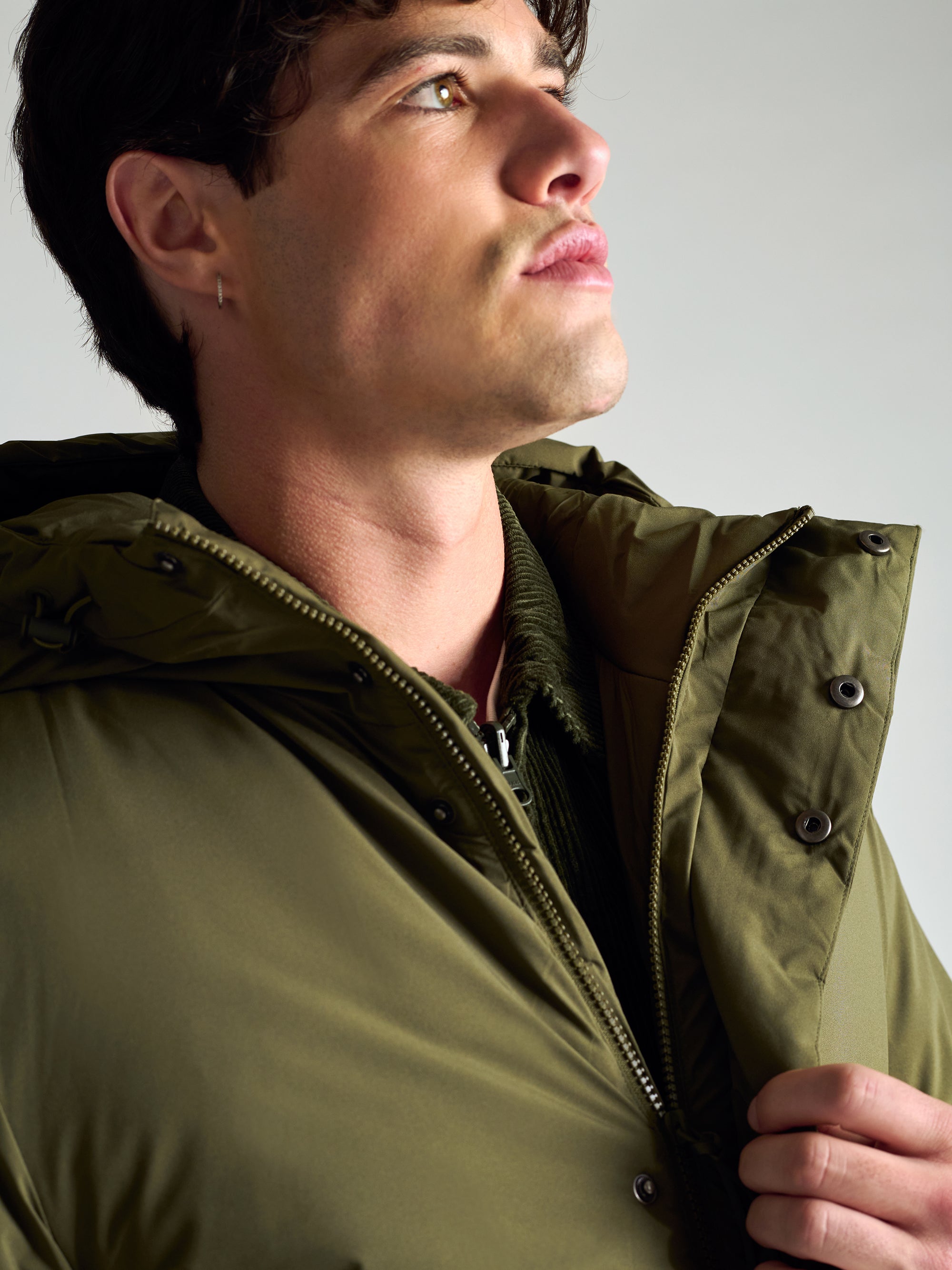 Men's Commuter Puffer In Grape Leaf - BROOKLYN INDUSTRIES