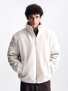 Men's Brooklyn Sherpa Jacket in Silver Birch - BROOKLYN INDUSTRIES