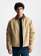 Men's Leonard Canvas Jacket in Camel Canvas - BROOKLYN INDUSTRIES