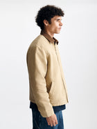 Men's Leonard Canvas Jacket in Camel Canvas - BROOKLYN INDUSTRIES