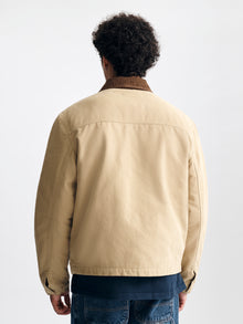 Men's Leonard Canvas Jacket in Camel Canvas - BROOKLYN INDUSTRIES