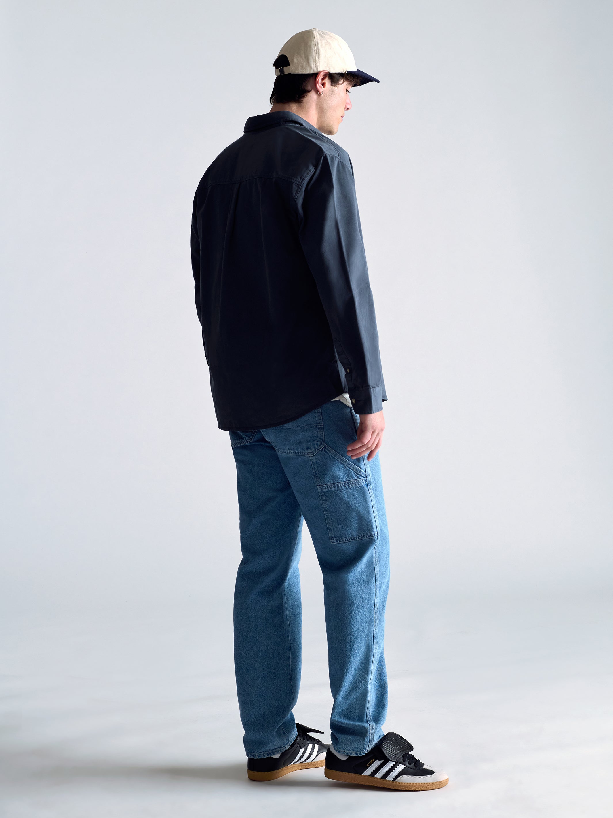 Men's Long Sleeve Shirt In Orion Blue - BROOKLYN INDUSTRIES