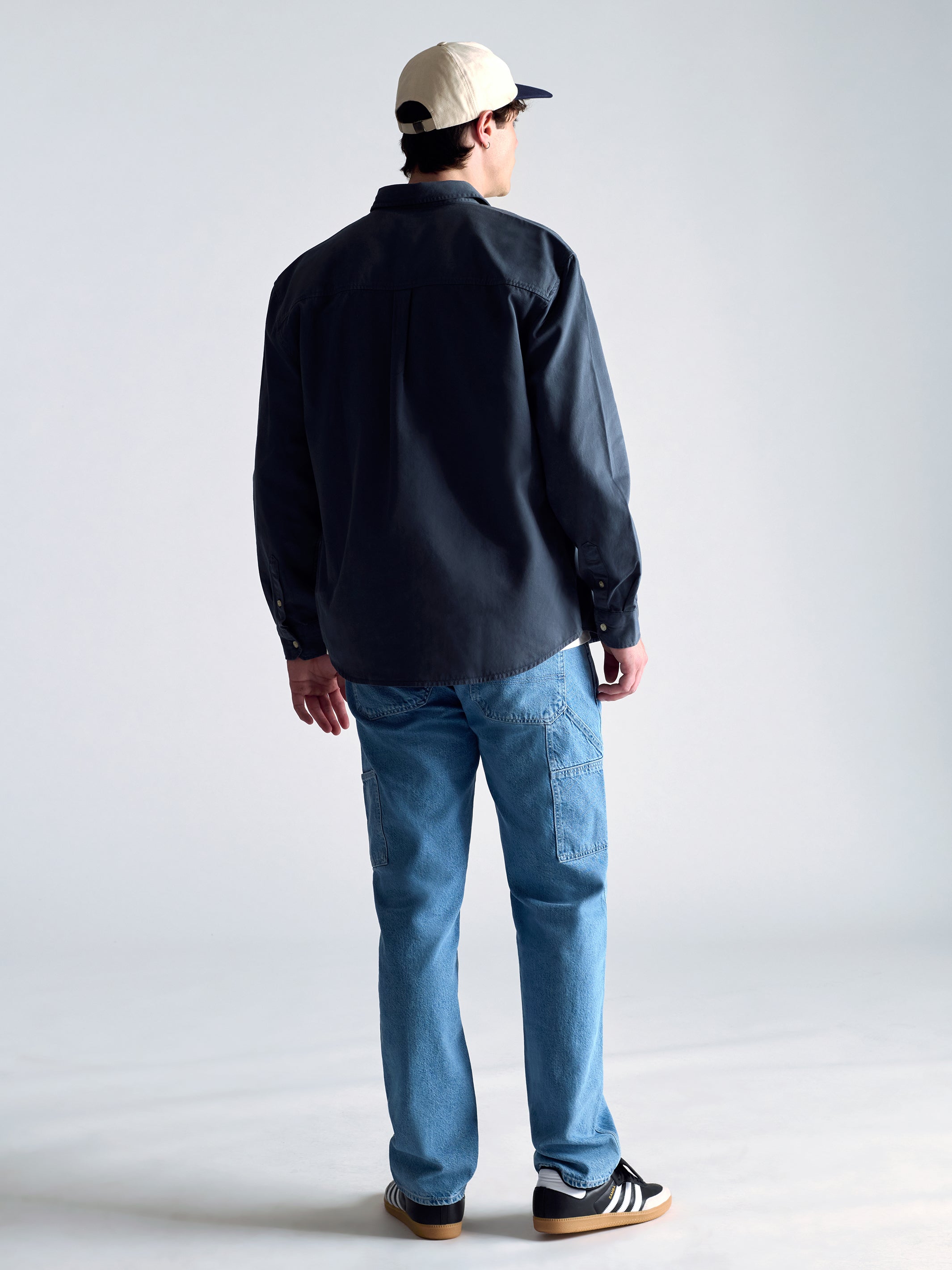 Men's Long Sleeve Shirt In Orion Blue - BROOKLYN INDUSTRIES