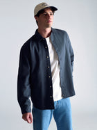 Men's Long Sleeve Shirt In Orion Blue - BROOKLYN INDUSTRIES