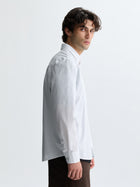 Men's Long Sleeve Pocket Shirt in White - BROOKLYN INDUSTRIES