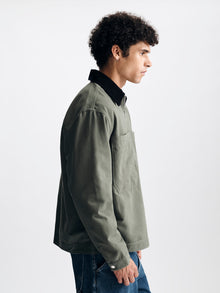 Men's Oversized Utility Overshirt in Thyme - BROOKLYN INDUSTRIES