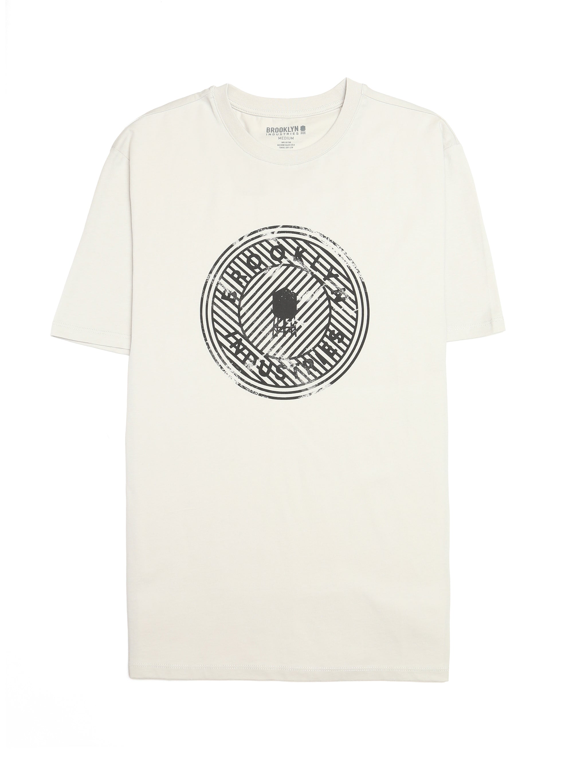 Men's Isometric T-shirt in Silver Birch - BROOKLYN INDUSTRIES