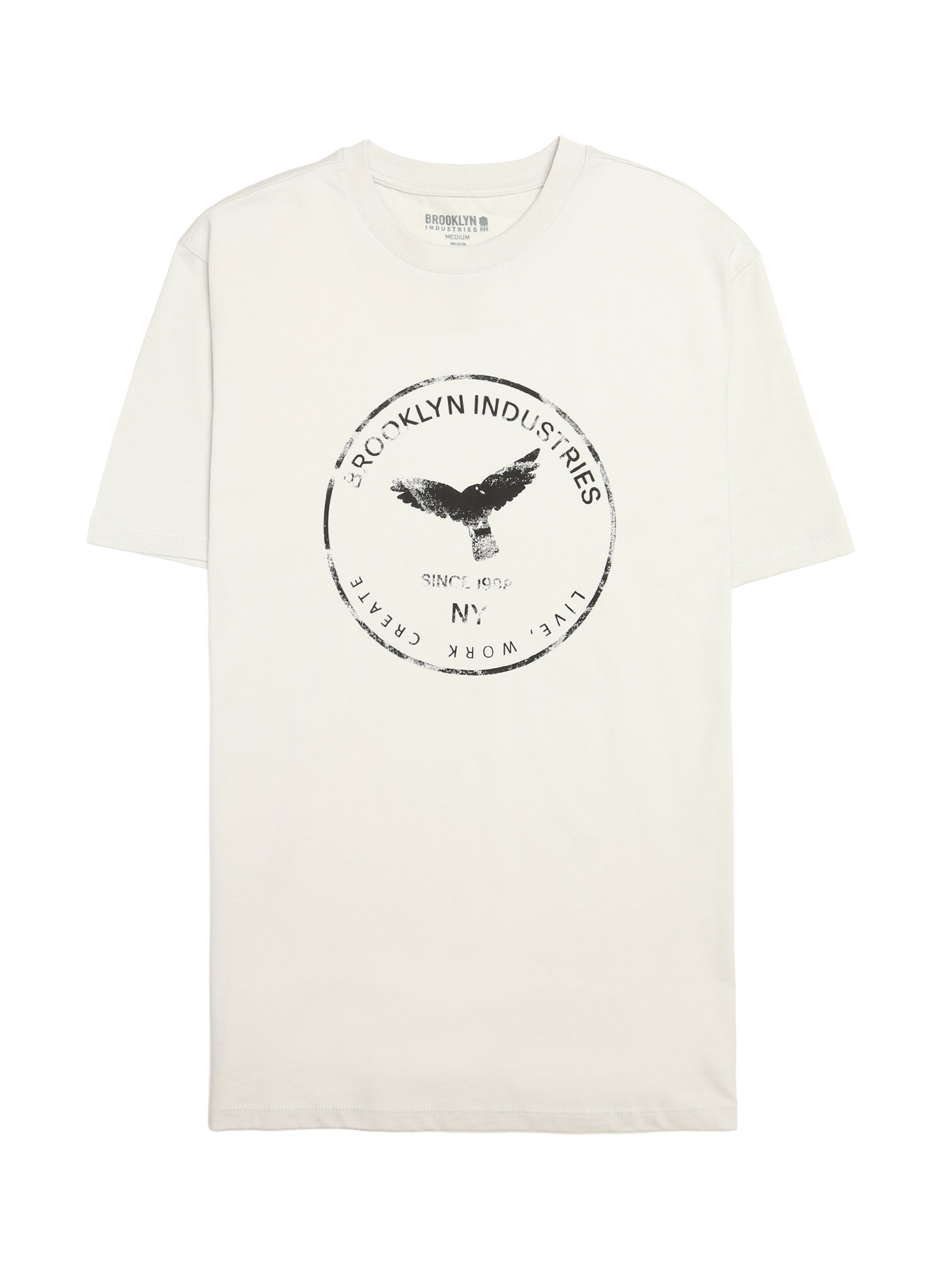 Men's Eagle Stamp T-shirt in Luna Rock - BROOKLYN INDUSTRIES