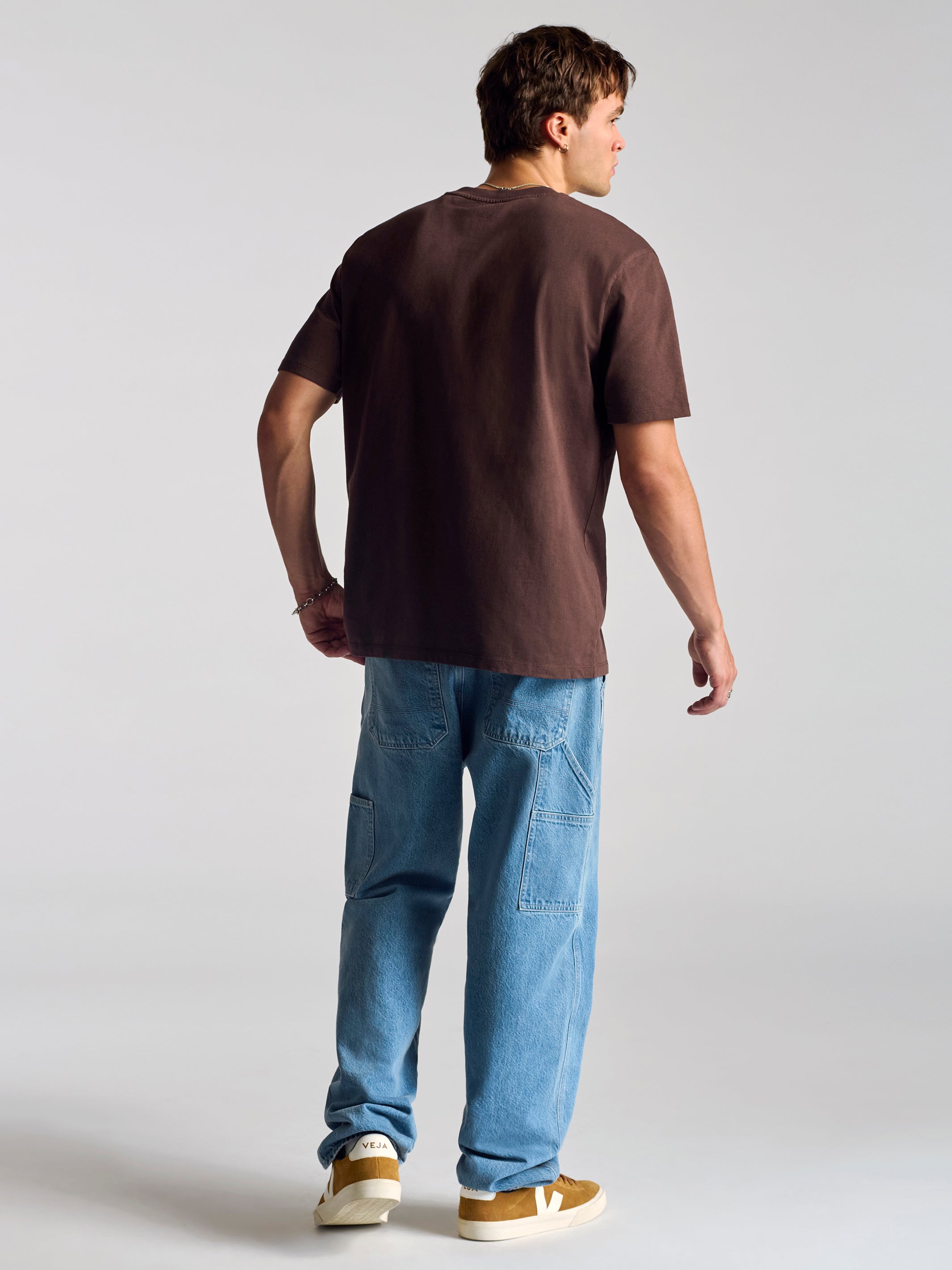 Men's City Printed T-Shirt In Coffee Bean - BROOKLYN INDUSTRIES