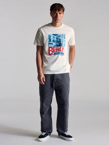 Men's City Printed T-Shirt In Antique White - BROOKLYN INDUSTRIES