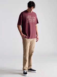 Men's BKI 1998 T-Shirt In Red Mahogany - BROOKLYN INDUSTRIES