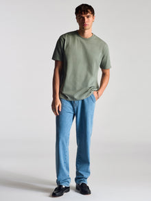 Men's Basic T-Shirt In Agave Green - BROOKLYN INDUSTRIES