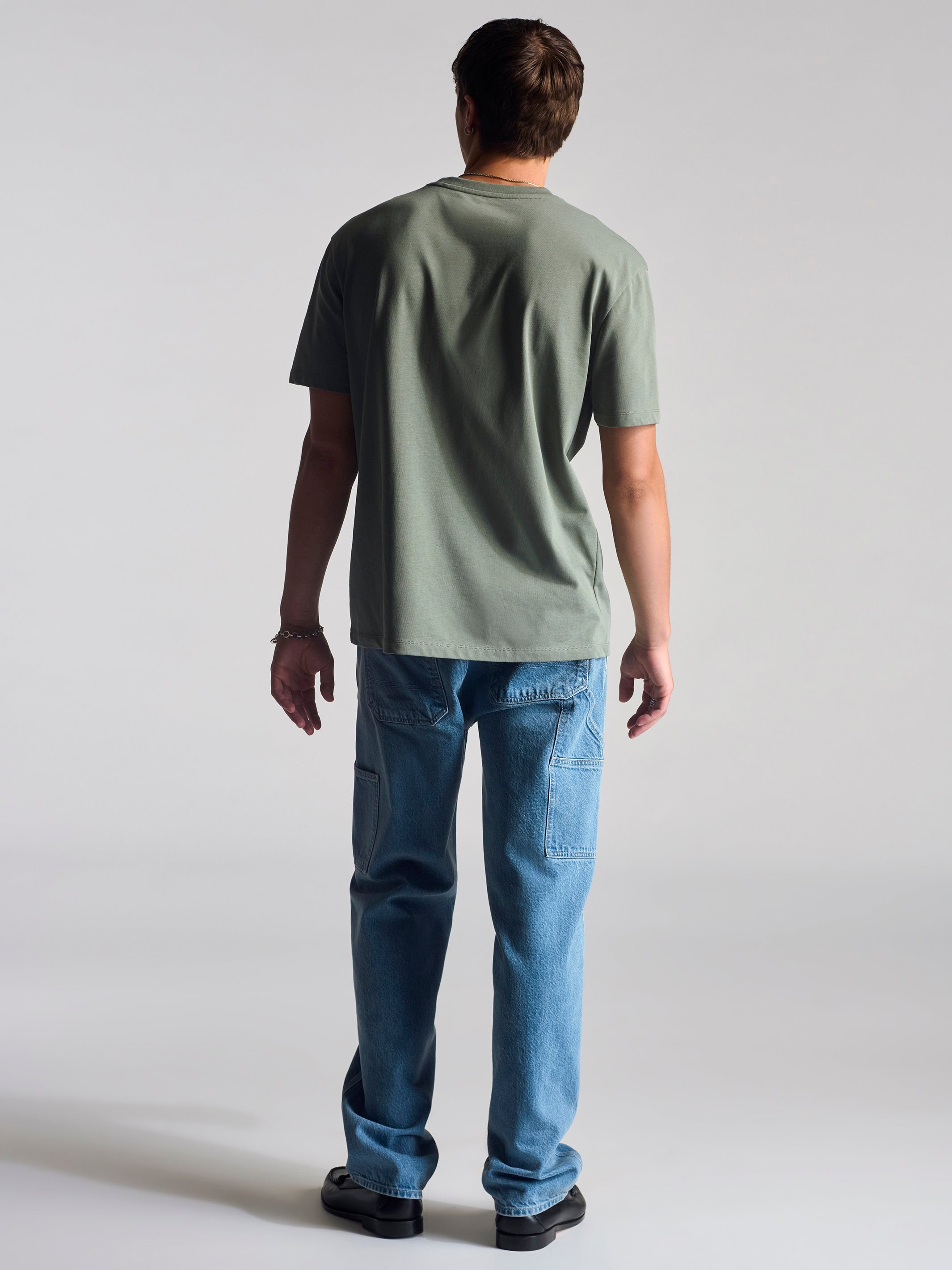 Men's Basic T-Shirt In Agave Green - BROOKLYN INDUSTRIES