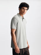 Men's Logo Polo T-Shirt in Shadow - BROOKLYN INDUSTRIES