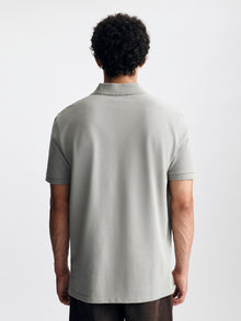 Men's Logo Polo T-Shirt in Shadow - BROOKLYN INDUSTRIES