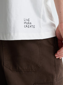 Men's BKLYN Cassette Tape T-Shirt in Antique White - BROOKLYN INDUSTRIES