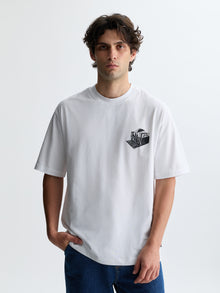 Men's BKLYN Records T-Shirt in White - BROOKLYN INDUSTRIES