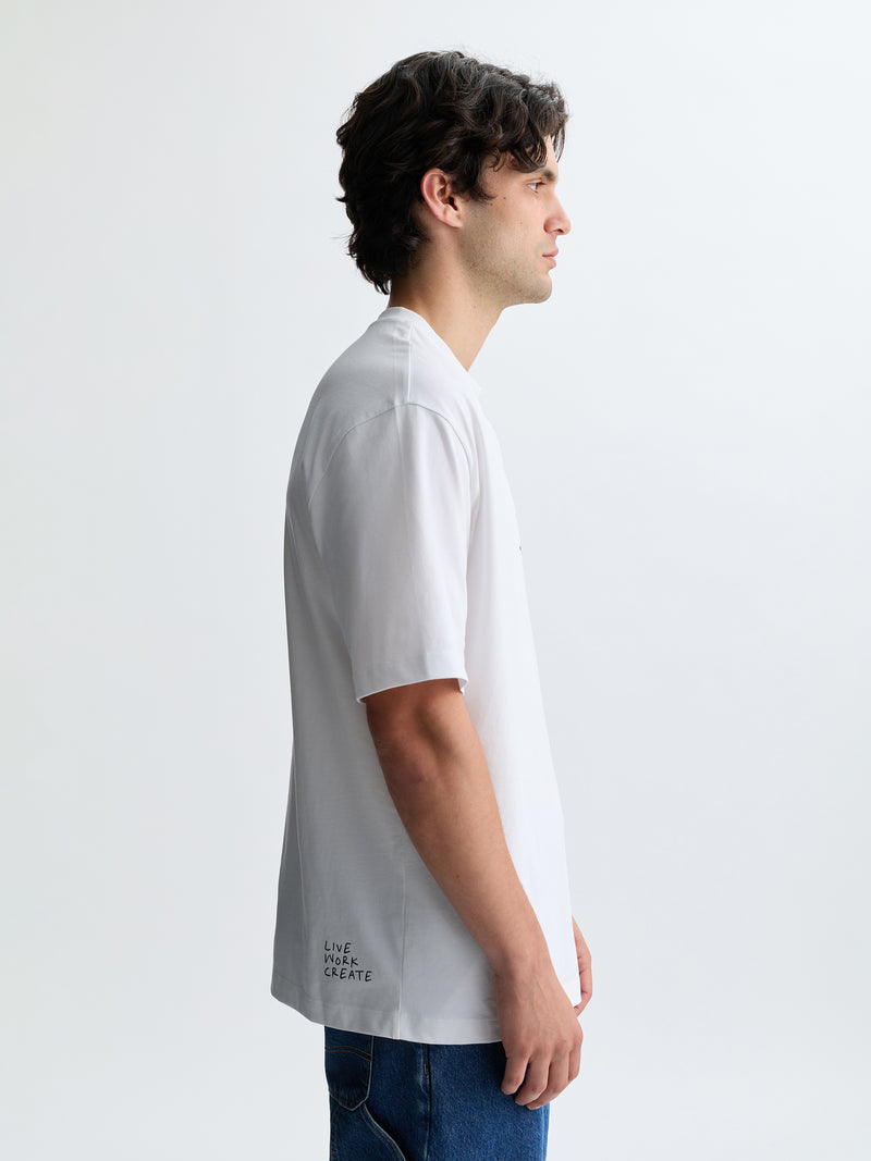Men's BKLYN Records T-Shirt in White - BROOKLYN INDUSTRIES