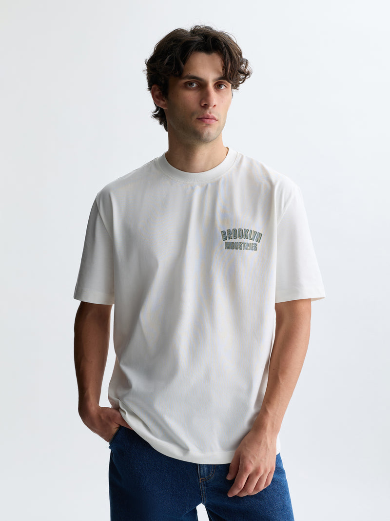 Men's Water Tower T-Shirt in Antique White - BROOKLYN INDUSTRIES