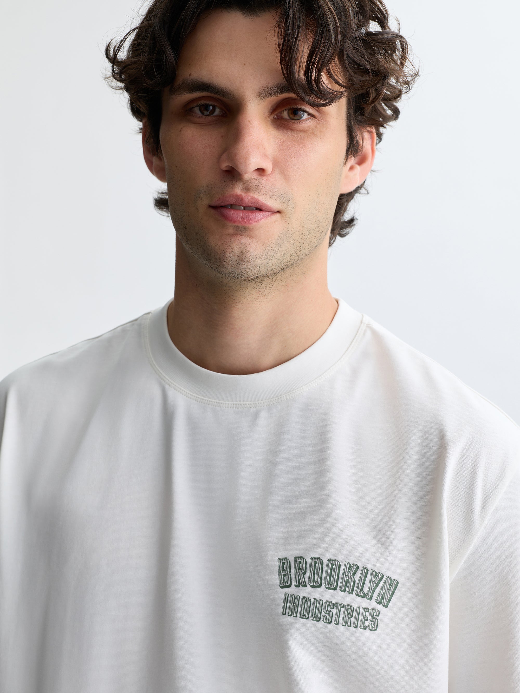 Men's Water Tower T-Shirt in Antique White - BROOKLYN INDUSTRIES