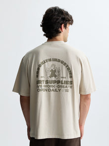 Men's Art Supplies T-Shirt in Summer Sand - BROOKLYN INDUSTRIES