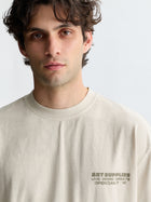 Men's Art Supplies T-Shirt in Summer Sand - BROOKLYN INDUSTRIES