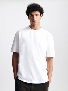 Men's Logo T-Shirt in White - BROOKLYN INDUSTRIES