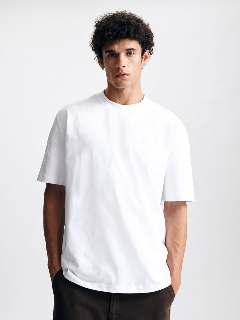 Men's Logo T-Shirt in White - BROOKLYN INDUSTRIES