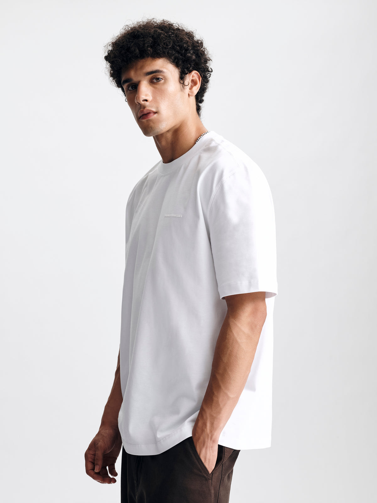Men's Logo T-Shirt in White - BROOKLYN INDUSTRIES