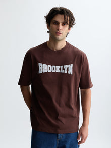 Men's Brooklyn T-Shirt in Chicory Coffee - BROOKLYN INDUSTRIES