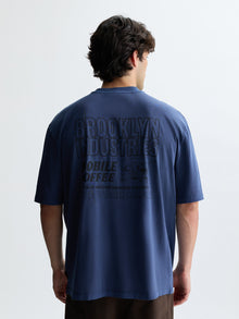 Men's Daily Brew T-Shirt in Naval Academy - BROOKLYN INDUSTRIES